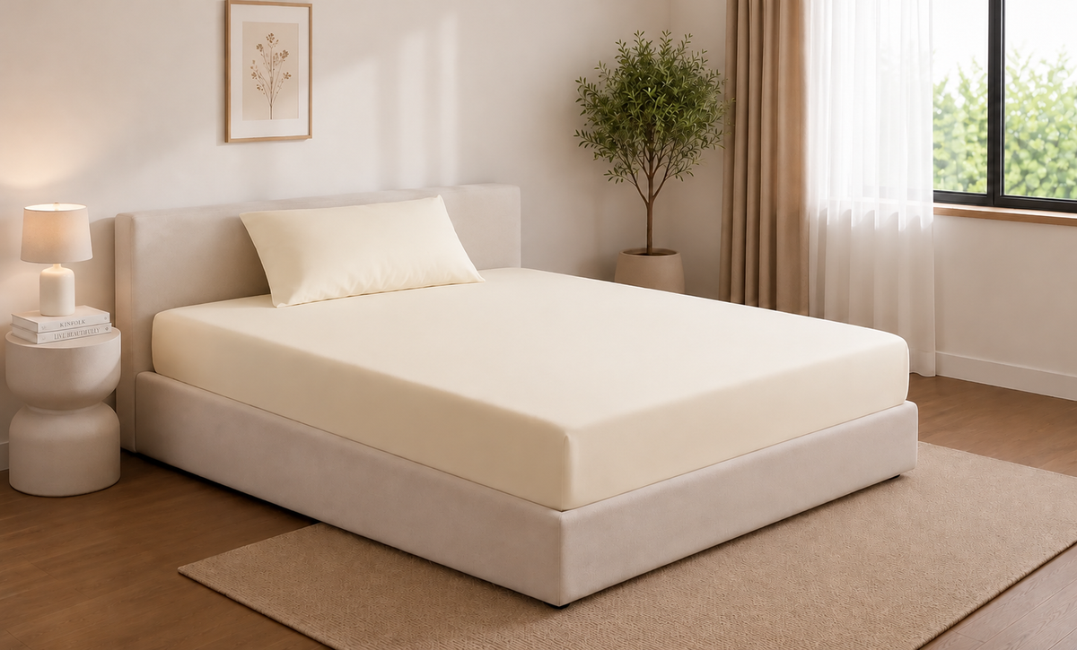 2-Piece Blended Fitted Sheet Single Set