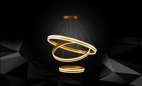معلقة ليد 70829/3 Gold - kabbanifurniture