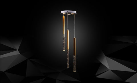 معلقة ليد 80023 /3+3 - Oxidized Gold - kabbanifurniture