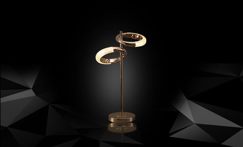 اباجورة حلقات ليد LM - T9053 - GD - kabbanifurniture