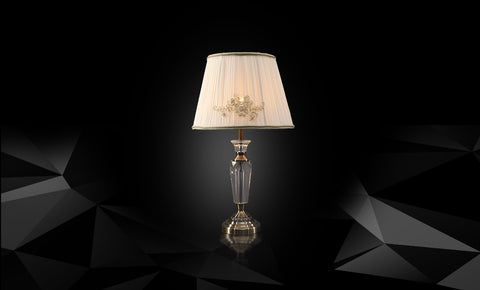 اباجورة 70150 - AB  - شابو نقش بني - kabbanifurniture