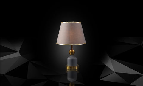 T6064 - GY - E27 - اباجورة شابو - kabbanifurniture