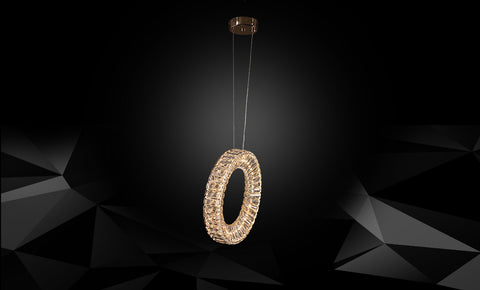 LM - 9959/400-A - طولى  CRYSTAL LED معلقة - kabbanifurniture