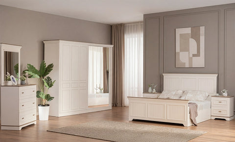 غرفة نوم تيفاني بدولاب جرار - kabbanifurniture