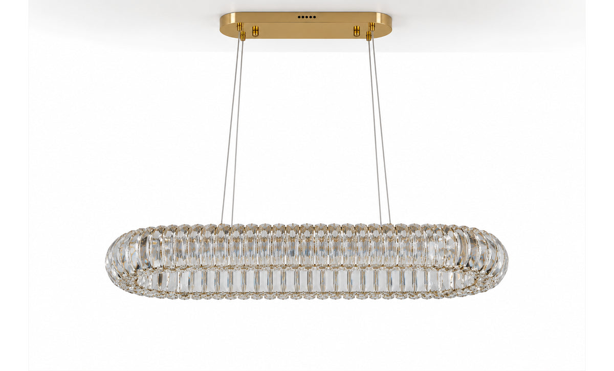 LM - 9970/800*300 Oval - CRYSTAL LED Pendant