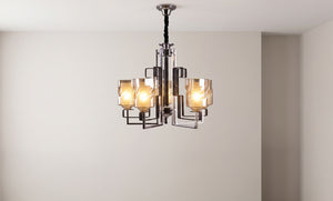 Chandelier 28441/5 CH/BK/SMOK-150