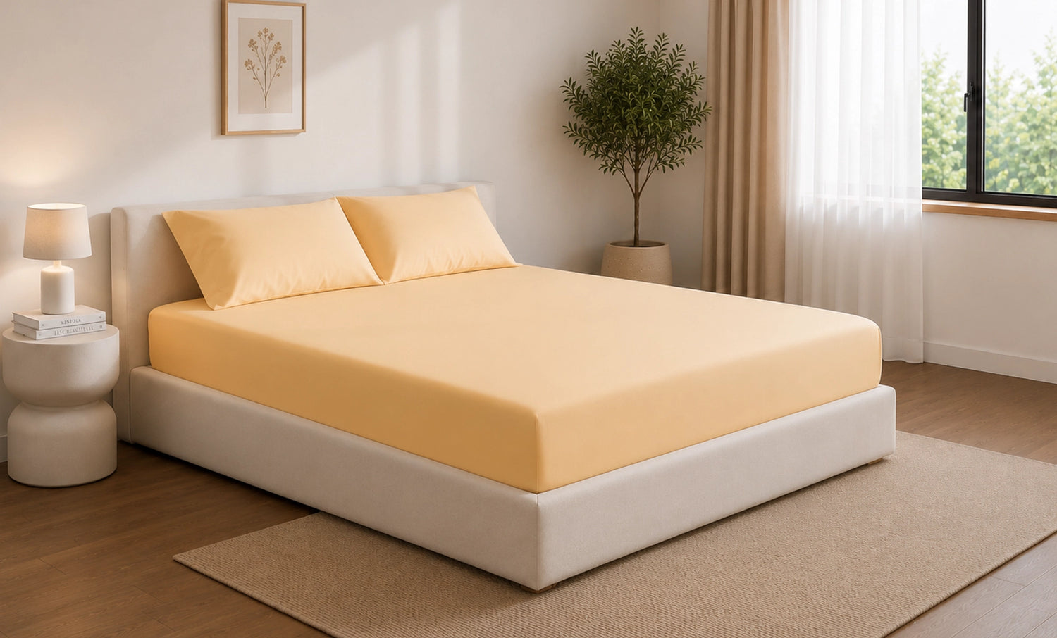 3-Piece Double Blended Fitted Sheet Set 2