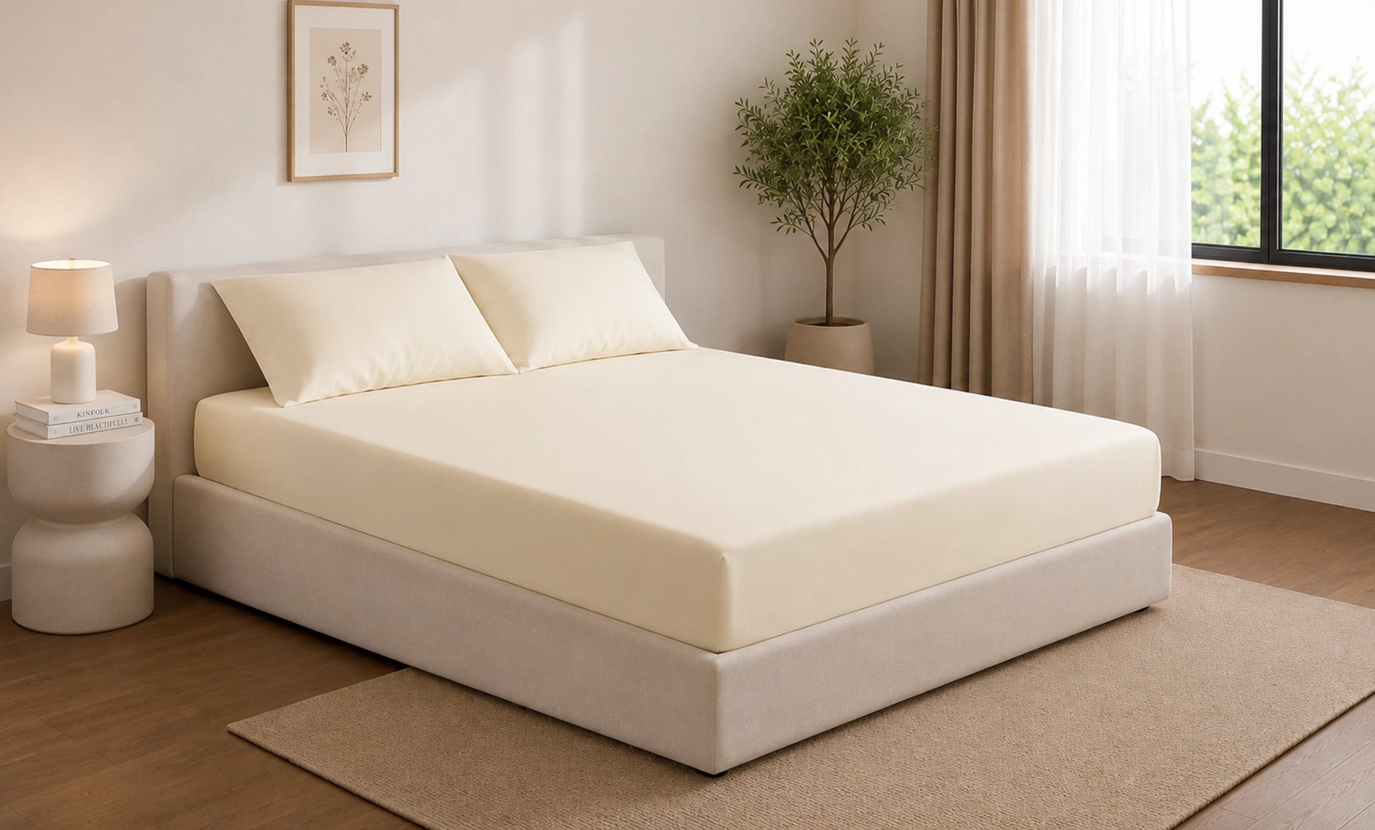 3-Piece Double Blended Fitted Sheet Set