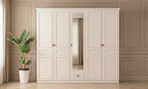 غرفة نوم تيفاني بدولاب مفصلي - kabbanifurniture