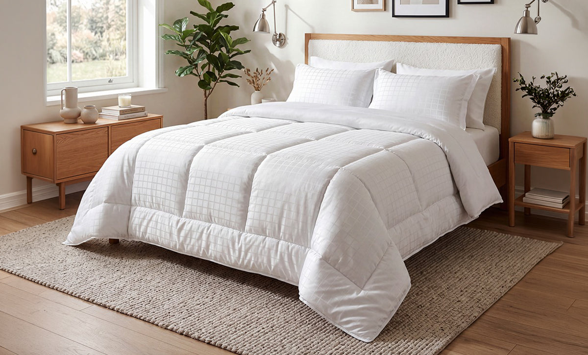 3-Piece 4124 Cotton Sateen Double Winter Comforter Set