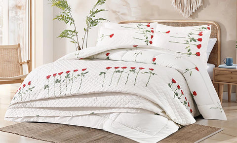 كوفرته كابيتونيه مطبوع سنجل 4 قطع - kabbanifurniture