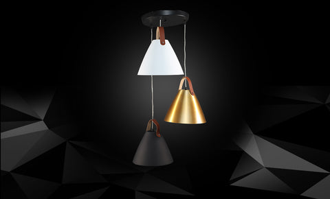 معلقة معدن LM7488/3 - bk /wh /GD - kabbanifurniture