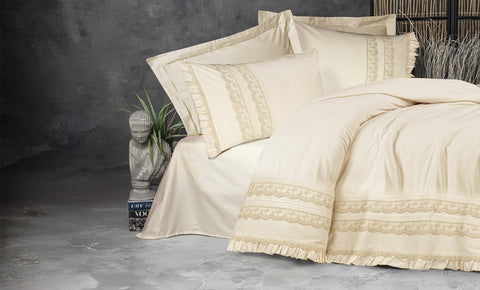 ملايه قطن جبير شهد 4 قطع - kabbanifurniture
