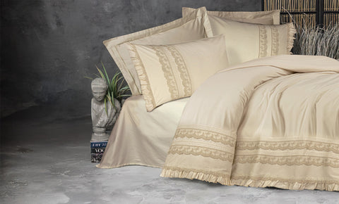 ملايه قطن جبير شهد 4 قطع - kabbanifurniture