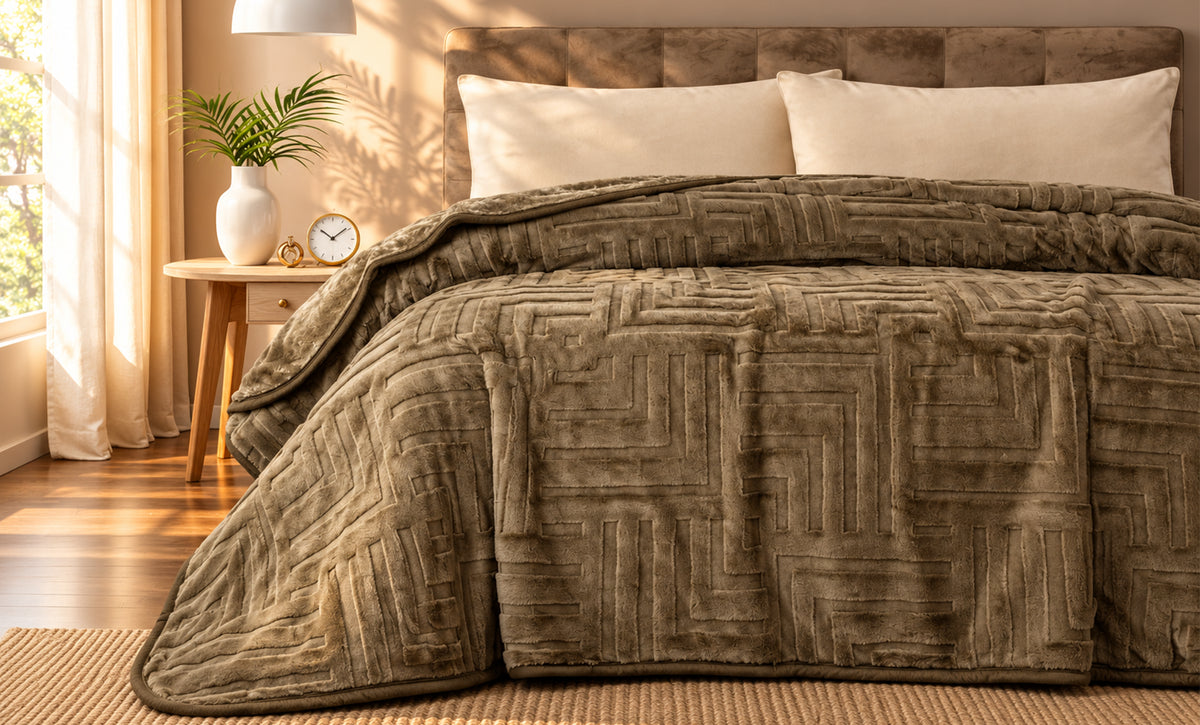 Kabbani Monte Double-Layer Double Blanket