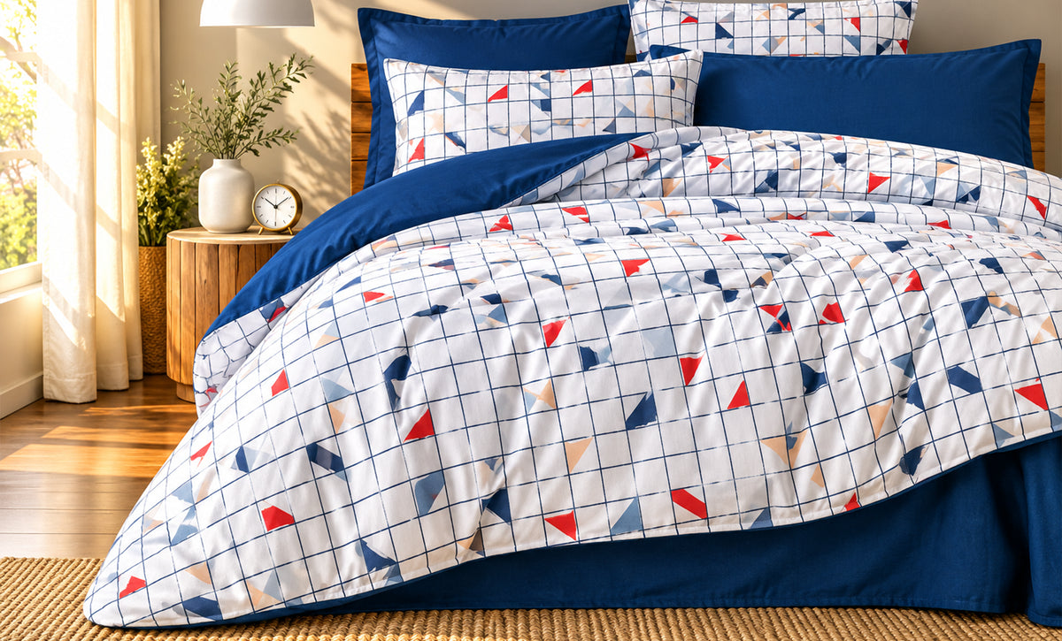 3-Piece Single Cotton Winter Comforter Set