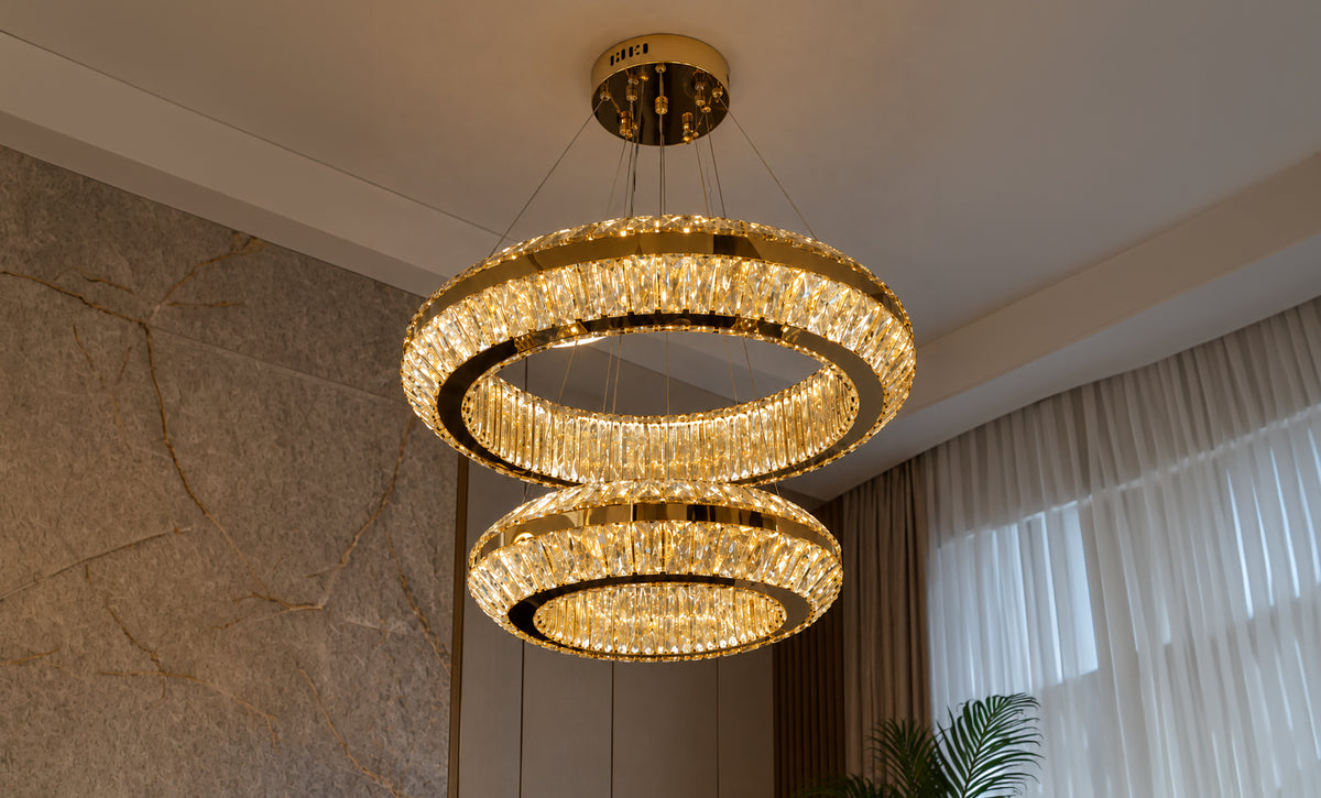A6161/600+400 معلقة كريستال 1