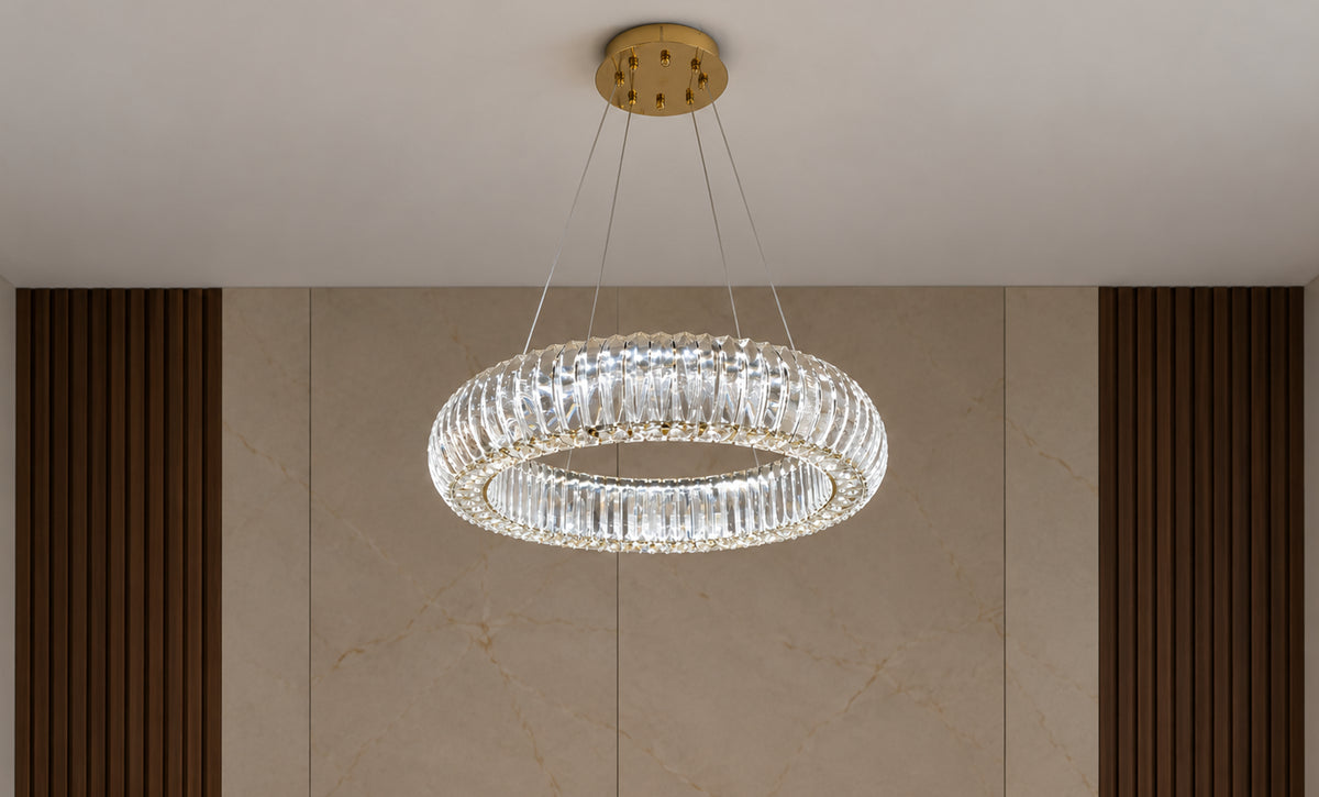 LM - 9970/600 - CRYSTAL LED معلقة - kabbanifurniture