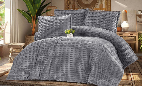 لحاف فرو مودرن دبل 3 قطع - kabbanifurniture