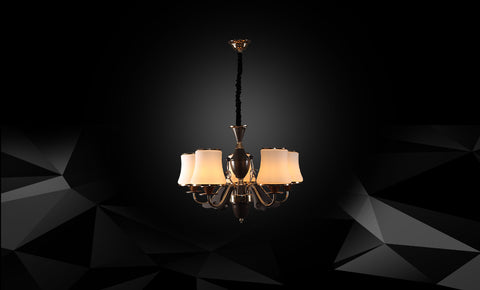 نجفة LM-7899A/5-FGD+BR - kabbanifurniture
