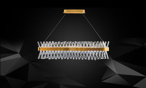 نجفة كريستال LM-19031/L1000-200 -GD+BR - kabbanifurniture
