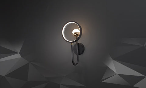 LM - 848/BK+GD - LED  ابليك ليد - kabbanifurniture