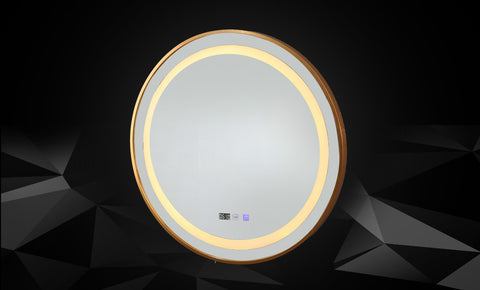 مراية ليد RO-70 GD - kabbanifurniture