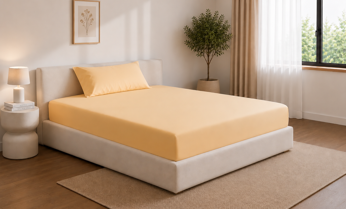2-Piece Blended Fitted Sheet Single Set 4