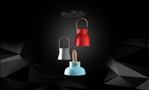 معلقة معدن LM2038/3 - bule/red/gray - kabbanifurniture