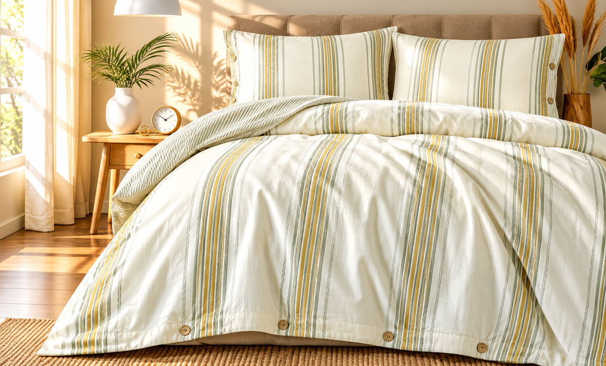 3-Piece Single Cotton Winter Comforter Set