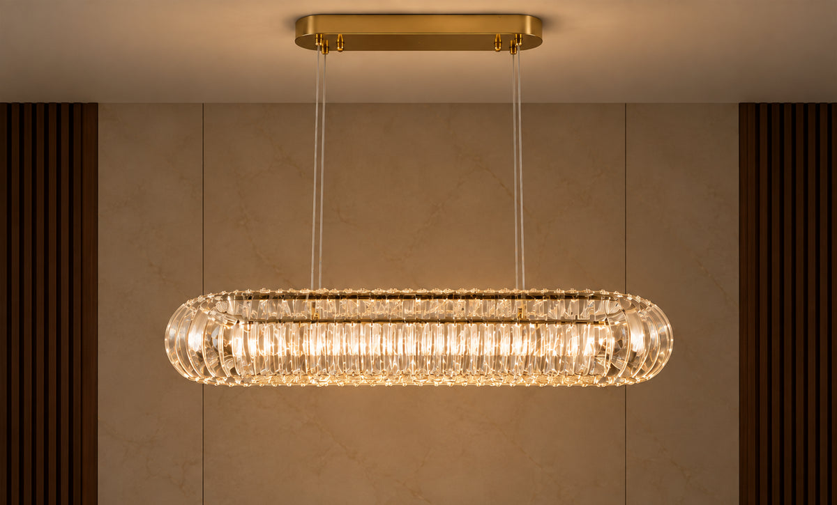 LM - 9970/800*300 Oval - CRYSTAL LED Pendant 2