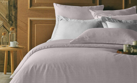 طقم ملايه استيك مقلم دبل 4 قطع - kabbanifurniture