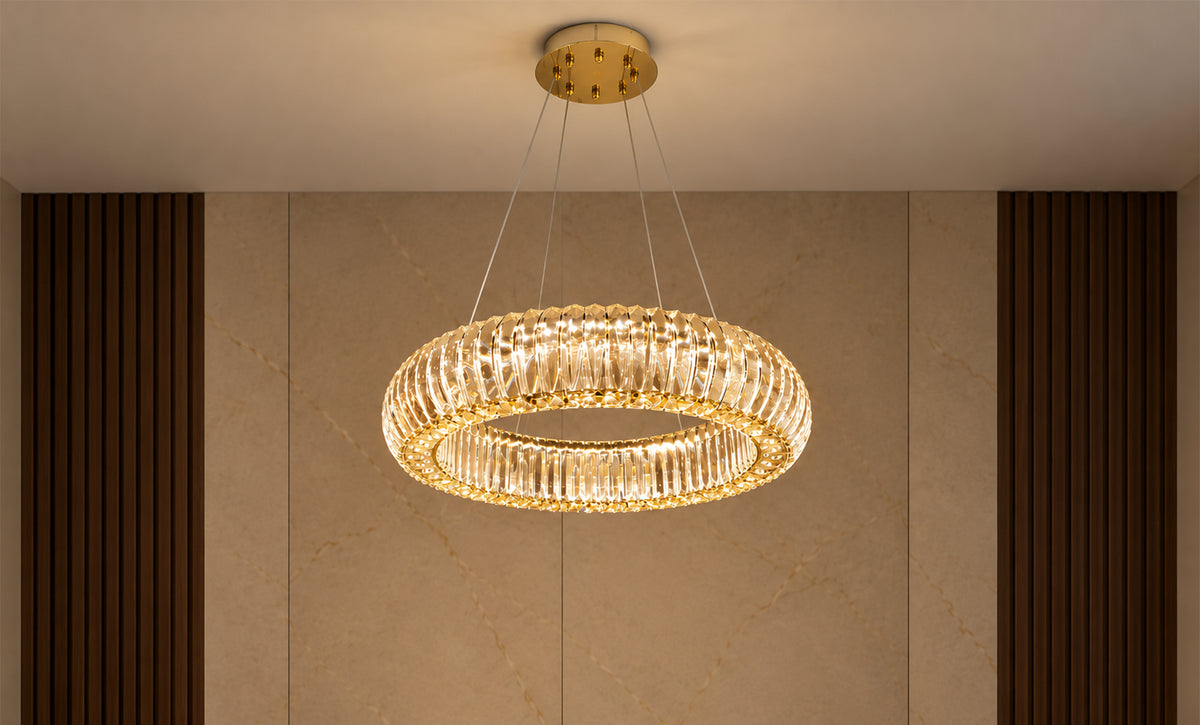 LM - 9970/600 - CRYSTAL LED معلقة - kabbanifurniture