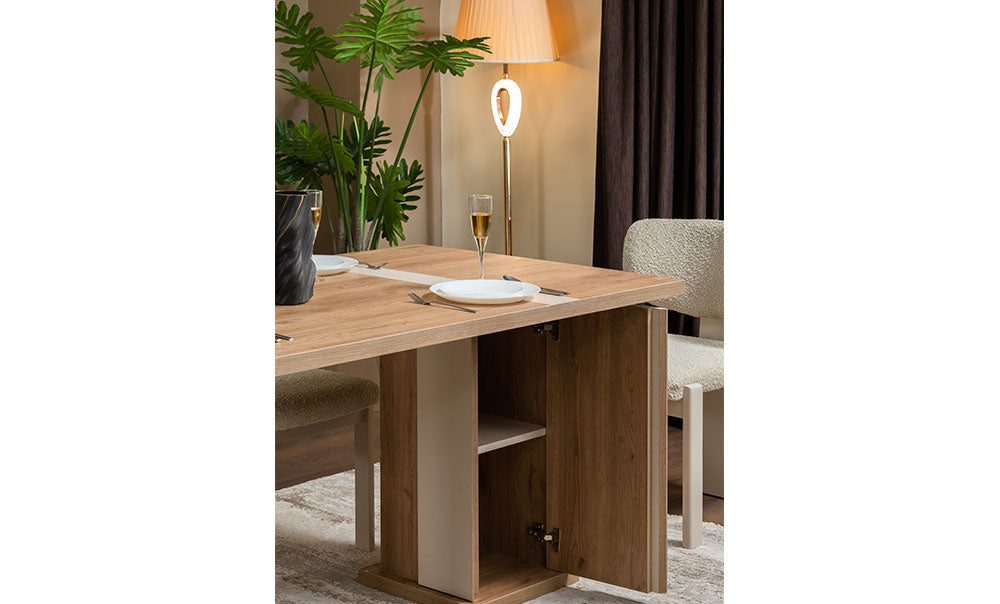 ترابيزة سفرة نورما مع 6 الكراسي - kabbanifurniture