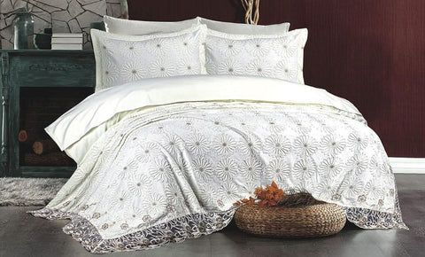 مفرش عروس فلورا 6 قطع - kabbanifurniture