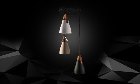 معلقة معدن LM2058/3 -BK+WH+GY - kabbanifurniture