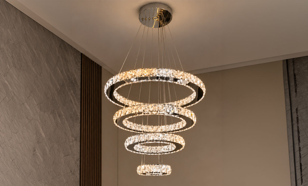 87519/450+350+250+150-30 crystal chandeliers