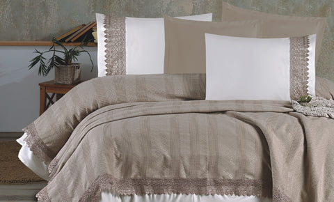 كوفرته زمرد دبل 4 قطع - kabbanifurniture