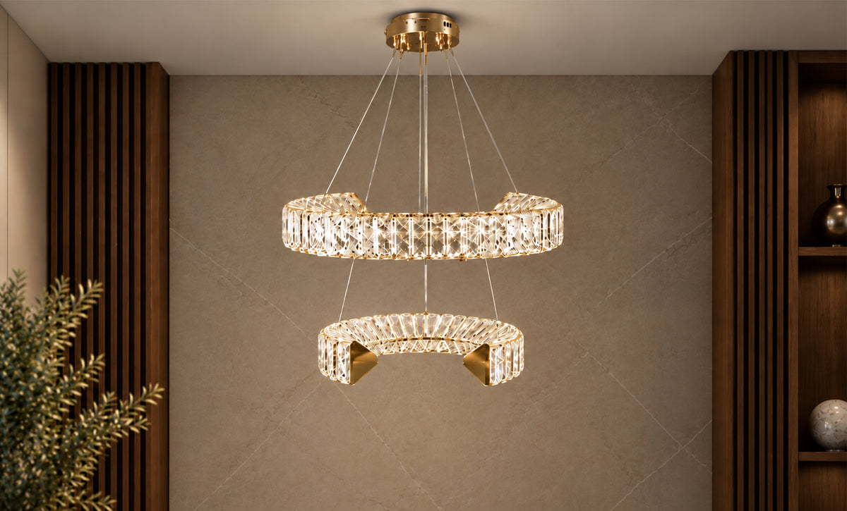 LM - 9960/400+600-C - CRYSTAL LED معلقة 3