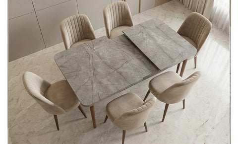 ترابيزة سفرة ماسه GOR مع 6 كراسي - kabbanifurniture