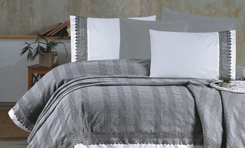 كوفرته زمرد دبل 4 قطع - kabbanifurniture