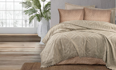 كوفرته بيرلا دبل 4 قطع - kabbanifurniture