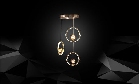 LM - 2343/3L - LED - GD  معلقة ليد - kabbanifurniture