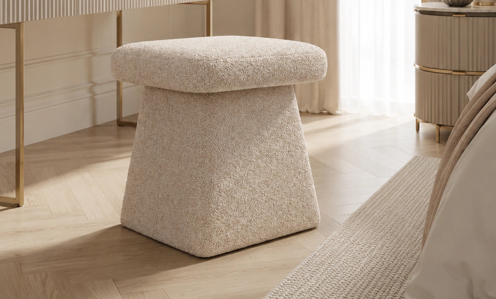 Tiffany storage ottoman