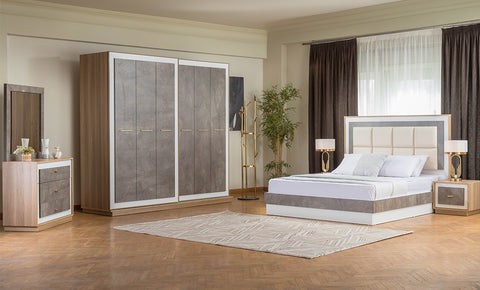 غرفة نوم بولو - دولاب 240 سم - kabbanifurniture