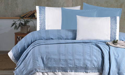 كوفرته زمرد دبل 4 قطع - kabbanifurniture