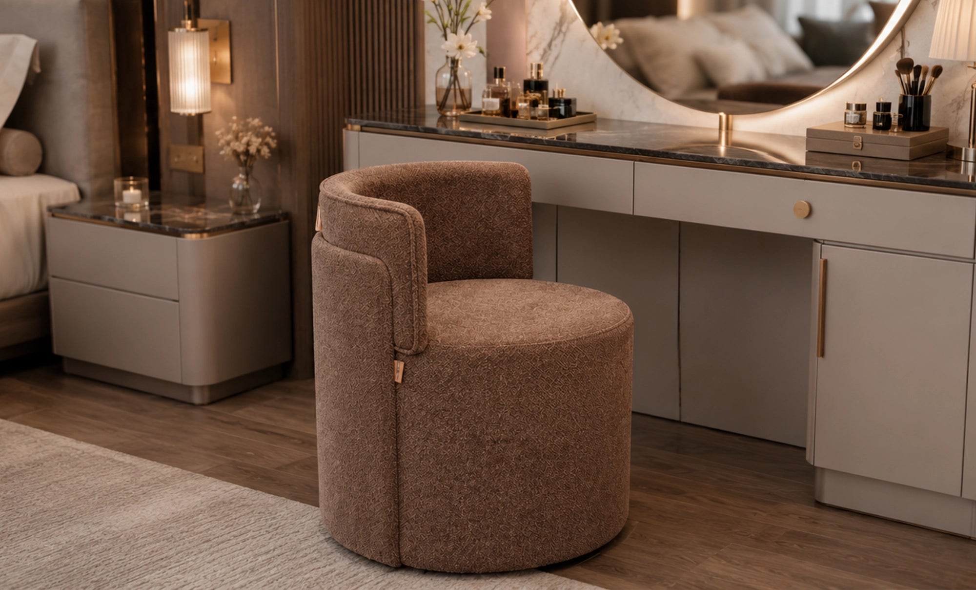 Tiffany storage ottoman