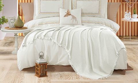 كوفرته موسلين دبل 4 قطع - kabbanifurniture