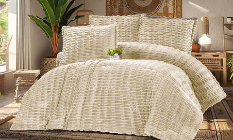 لحاف فرو مودرن دبل 3 قطع - kabbanifurniture