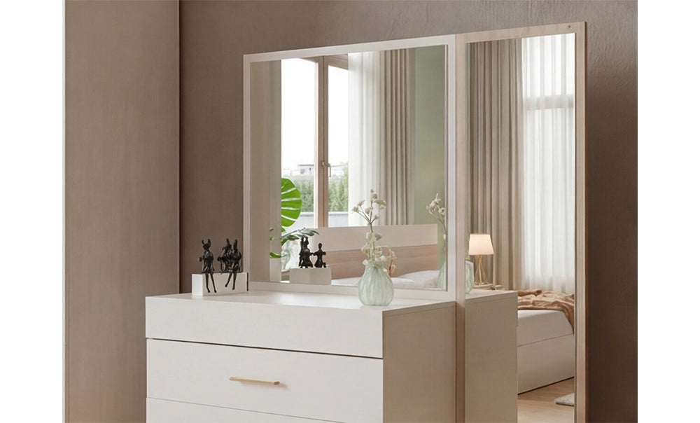 غرفة نوم لوتس بدولاب جرار - kabbanifurniture